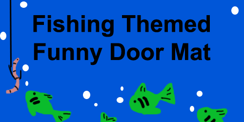 Installerstore Fishing Themed Funny Door Mat