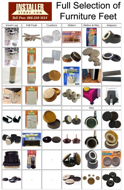 Installerstore - Furniture Replacement Feet