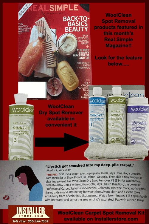 Installerstore - Real Simple WoolClean Dry Spot Remover