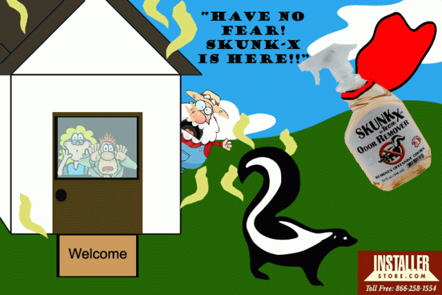 Remove Skunk Small in House with SKUNK-X